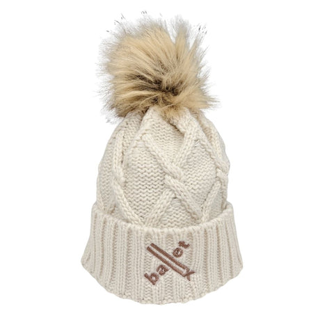 Faux Fur Pom Beanie