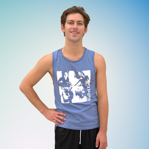 Periwinkle Poster Muscle Tank